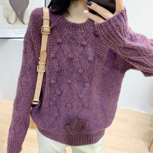Wool Real Time-limited Microfiber Thick Sweater Women Winter Pullover Warm Thickening Twisted Weave Pull Femme Nouveaute 2019