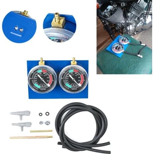 Universal Motorcycle Carburetor Vacuum Gauge Balancer Synchronizer Tool W/Hose Kit Tool Black For Honda/Yamaha/Suzuki/Harley