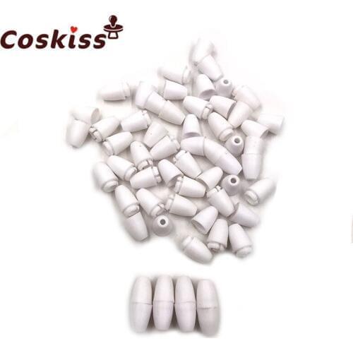 200pcs Black and white Breakaway Plastic Clasps For Silicone Teething Necklace DIY Safety Clasp Baby Teether Clasps