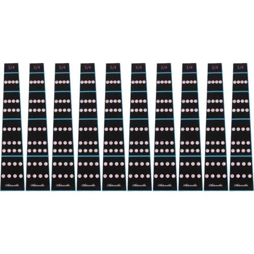 10pcs 3/4 Violin Fretboard Finger Chart Guide Sticker for Beginner Kids