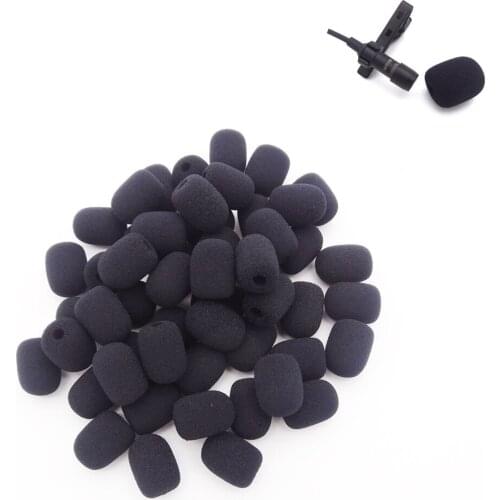 10pcs/5pcs Round Ball Lavalier Microphone Foam Windscreen Sponge Windshields 6mm Opening for Lapel Headset Microphone