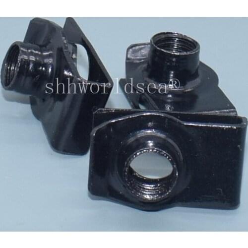 Free Shipping 100PCS Black zinc plated U type iron clamp Auto Metal Retainer Clips Car Metal Fastener Automotive Metal Fastners