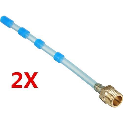 2x Car Accessory Liquid Water Pipe Hose Tube Connector Copper For Tornador Cleaning Wash Washing Gun
