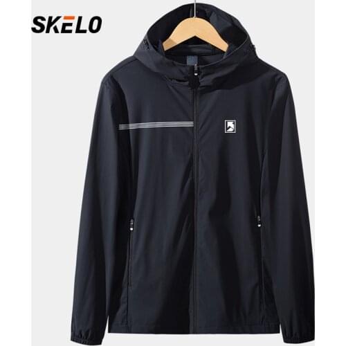 2021 Summer Mens Breathable Skin Clothing Anti-Ultraviolet Jacket Light Thin Stretch Coat Outdoor Cycling Clothes