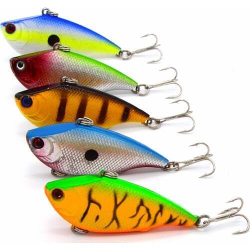 5Pcs/lot 5.5cm 7.3g pesca wobblers Crankbait Vib Fishing lures Wobblers Popper Tackle Bass Trout Bait Iscas 3D eyes
