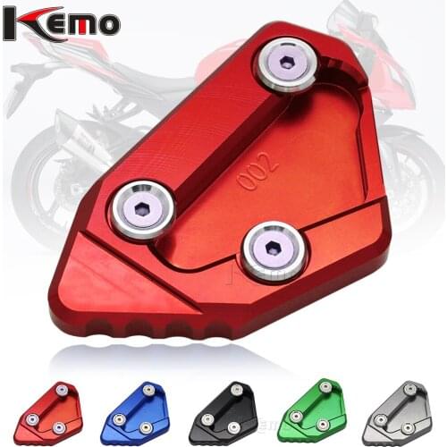 For GSXR1000 GSX-R1000 GSXR 1000 2009-2016 2015 2014 2013 Motorcycle CNC Kickstand Foot Side Stand Extension Support Plate Pad
