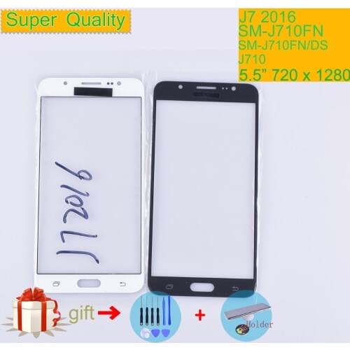 For Samsung Galaxy J7 2016 J710 J710F J710FN Touch Screen Panel LCD Front Outer Glass Lens Replacement J710
