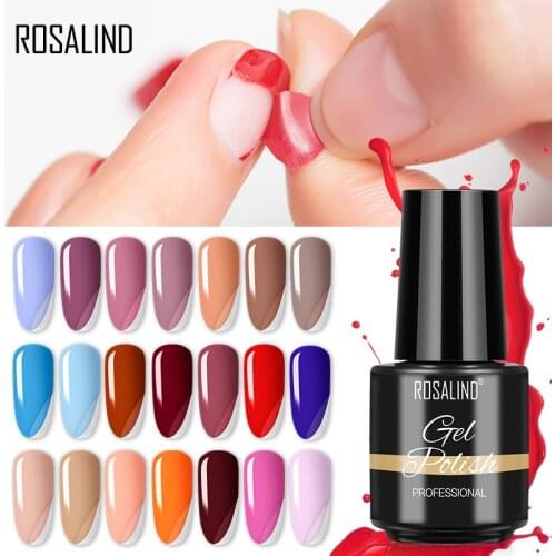 ROSALIND Peel Off Gel Polish Nail Art Design All For Manicure Hybrid Varnishes Easy to Remove DIY UV Peelable Gel Nail Polish