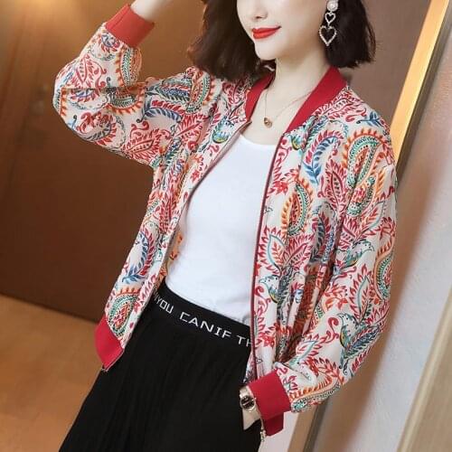 European Trend Imitation Silk Jacket Women Autumn New Korean Style Slim Long-sleeved Zipper Baseball Uniform