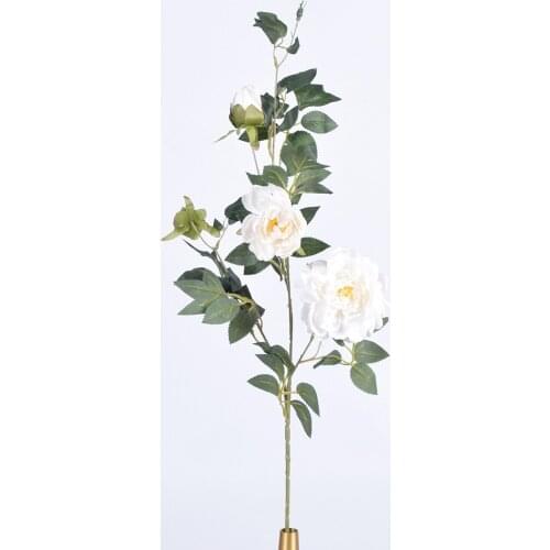 Lychee Artificial Peony Flower 3 Branches Simulated Flowers Christmas Birthday Party Club Decoration DIY Home Ornament