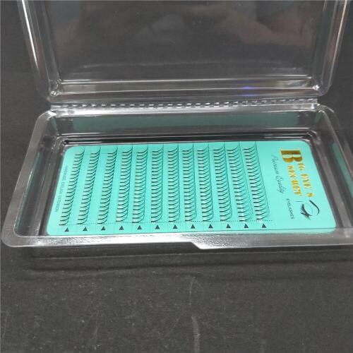 3D Long stem natural black volume premade fans lashes extensions false eyelash make up for beauty with free shipping