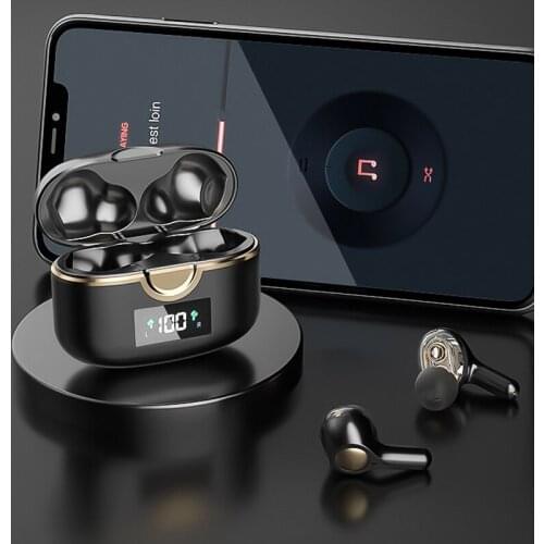 TWS Earbuds Bluetooth 5.1 Wireless Touch Headphone Bass Stereo Hifi Music Volume Control 4 Microphone Noise Cancelling Headphone