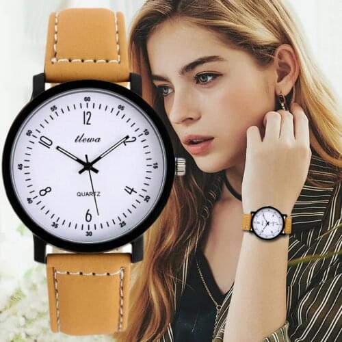 2020 New Ins Watch Women Fashion Casual Frosted Leather Belt Watches Simple Ladies' Quartz Clock Dress Wristwatches Reloj mujer