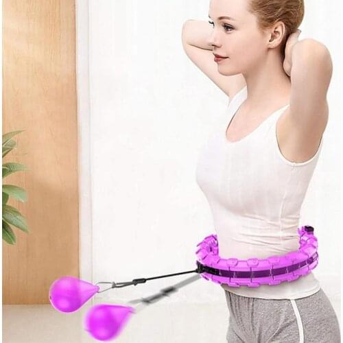 2021 Sport Hoop Yoga Home Fitness Smart Sport Hoops Circle Not Drop Adjustable Waist Training Ring Belly Trainer Abdominal Weigh