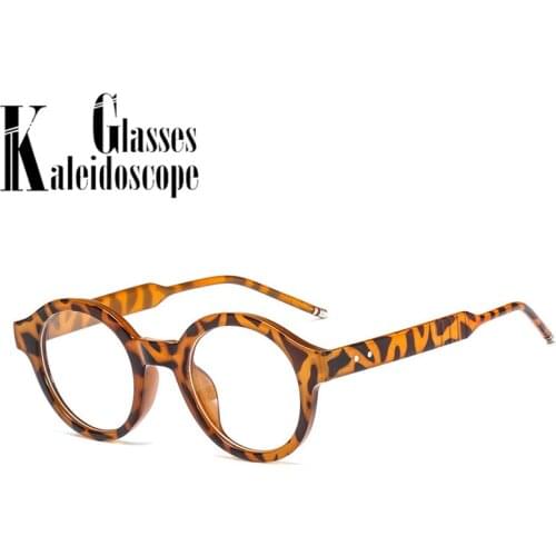 Retro Round Glasses Frame Men Women Design Optical Prescription Spectacle Female Trendy Small Frames Eyeglasses Black Red