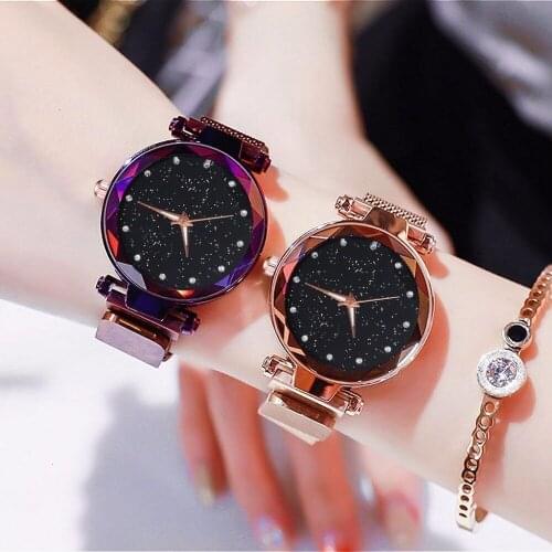 Luxury Women Watches Magnetic Starry Sky Female Clock Quartz Wristwatches Fashion Ladies Watch Reloj Mujer Relogio Feminino