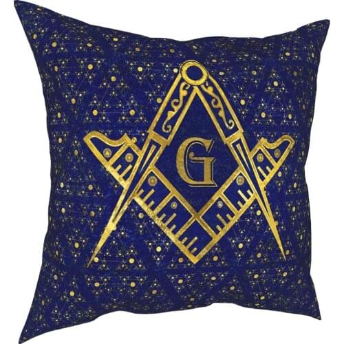 Freemasonry Symbol Throw Pillow Cover Cushions for Sofa Masonic Mason Freemason 45*45cm Cushion Covers