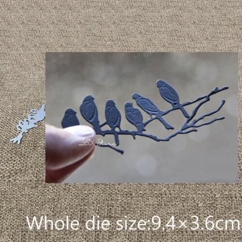 New Design Craft Metal Cutting Die die cuts Branch sparrow decoration scrapbook Album Paper Card Craft Embossing die cuts