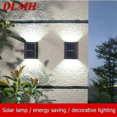 DLMH Outdoor Wall Solar Led Lamp Waterproof Up And Down Light Home Decorative For Porch Courtyard Garden