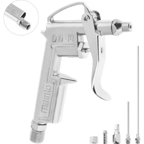 5pcs/set Mini Pneumatic Blowing Dust Gun Tool with 7.5mm Air Inlet Port and 3pcs Nozzle for Leather Oiling / Wall Painting
