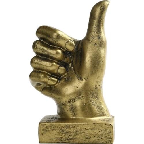 American Retro Gesture OK Victory Thumb Finger Model Home Soft Decoration Model Room Cafe Decoration Ornaments