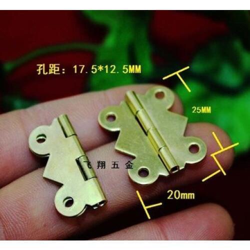 Antique Cabinet Hinges Furniture Accessories Jewelry Boxes Small Hinge Furniture Fittings small hinges 25MM*20MM 180 degree