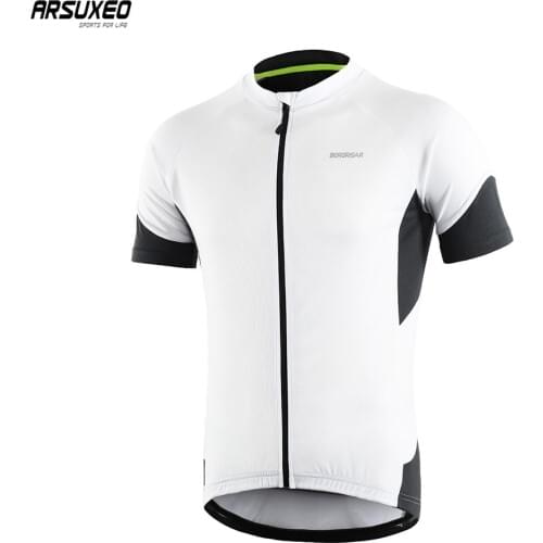 ARSUXEO Mens Cycling Jersey Short Sleeves Dry fit Bike Jerseys Bicycle Shirt MTB Mountain downhill maillot ciclismo 650