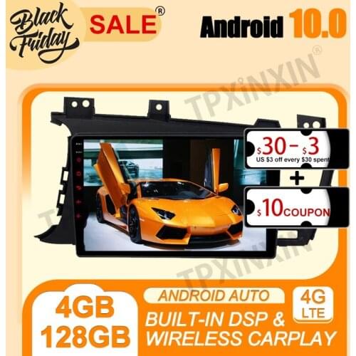 Android 10.0 PX6 IPS Carplay 4G+128G For KIA Optima 2015 Car Multimedia Player Auto Radio Tape Recorder GPS Navigation Head Unit