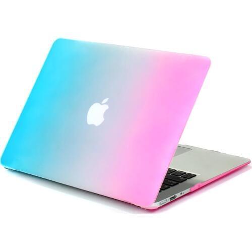 For apple air 13 Frosted Matte Ranbow color Laptop Hard Case Cover for pro 13 retina Rainbow Shell without logo