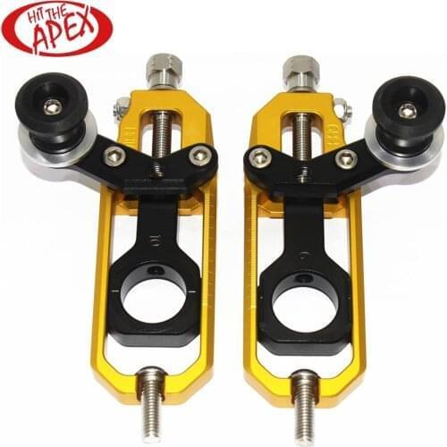 For Honda CBR 1000RR CBR1000RR 2004-2018 Motorcycle CNC Chain Adjusters Tensioners Catena Rear Axle Spindle with Swingarm Spools