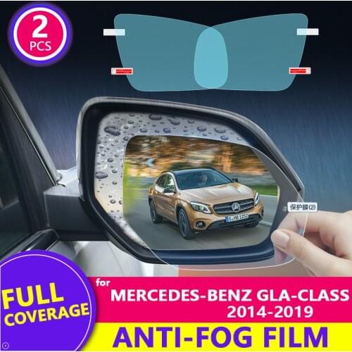 For Mercedes-Benz GLA-Class (X156) 2014-2019 Rearview Mirror Film HD Anti-Fog Rainproof Auto Mirror Sticker Car Accessories