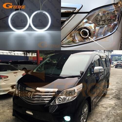 For toyota ALPHARD 2011 2012 Excellent Ultra bright CCFL Angel Eyes Halo Rings kit car Accessories Day Light