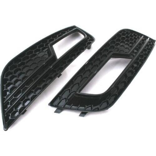 Gloss Black Honeycomb Style Fog Light Grille for audi A4 B8