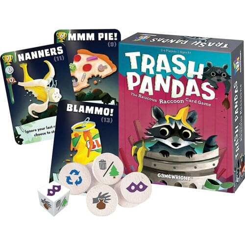 Gamewright Trash Pandas The Raucous Raccoon Card Game Toy Party Entertainment Family Education Board Game