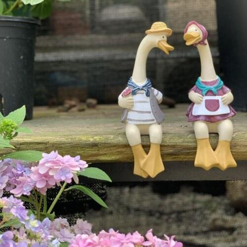 American Country Resin Duck Ornament Courtyard Garden decor Simulation Zoo Art Ornament Home Decoration Accessories Home Decor