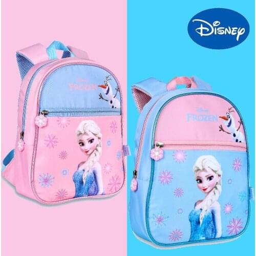Disney Small School Bag Frozen Elsa Children Cute Kindergarten Girl Boy Backpack 1-3 Year Old Baby Early Education Backpack