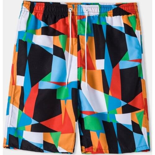 New Leisure Mens Swimwear Swim Shorts Trunks Beach Board Shorts Swimming Pants Swimsuits Mens Running Sports Surffing shorts