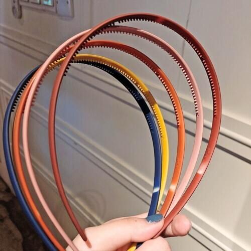 New Antiskid Thin Simple Hairbands Sweet Headband Hair Hoops Holder Ornament Head Band Lady Fashion Hair Accessories