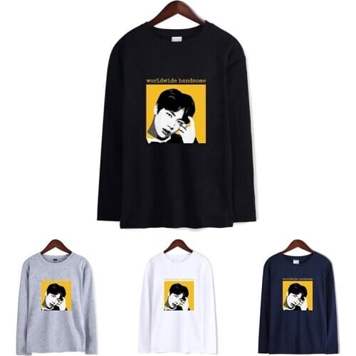 New Member Photo Fake Love Kpop T-shirts Costume Hip Hop Men Women T Shirts Tee Shirt Homme Long Sleeve T-shirt Sweatshirts Tops
