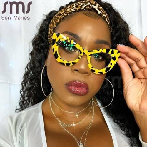 Cat Eye Prescription Glasses for Women Fashion Myopia Optical Photochromic Eyeglasses Frames Men Vintage Spectacles Frames