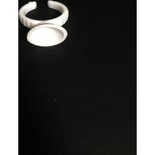 Wholesale Small Size Plastic White Tattoo Ink Ring for Eyebrow Permanent Makeup Tattoo Ink Holders Tattoo Accessory Supplies