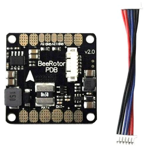 BeeRotor Power Distribution Board V2.0 5V 12V Output Optimization For BeeRotor F3 Flight Controller