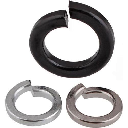 GB93-87 carbon steel 8.8 black / galvanized / nickel plated open spring washer spring gasket M2-M8 20PCS