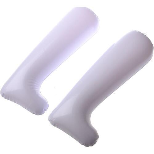 1 Pair 12 Inch White Film Inflatable Boot Stretcher Shaper Shoe Tree