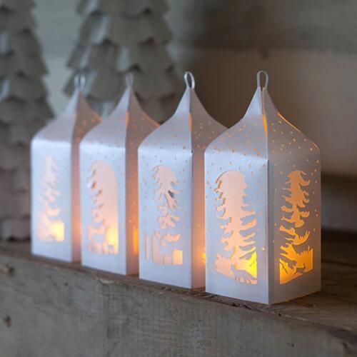 Christmas ree Lantern dies Scrapbooking Metal Cutting Dies New deer Craft Die Cut for DIY Paper Card Making stamps and dies