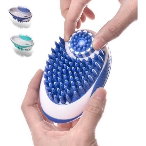 Pet Dog Bath Brush Comb Silicone SPA Shampoo Massage Brush Shower Hair Removal Comb For Dogs Cats Cleaning Grooming Tool