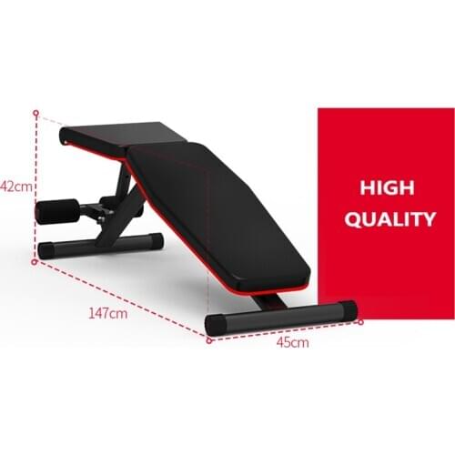 Multifunctional weight bench, folding weight training bench, foldable gym sit up bench