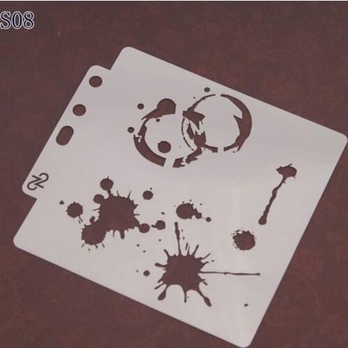 Ink Layering Stencils graffiti hand copied board hollowed out photo album graphic spray painting tool