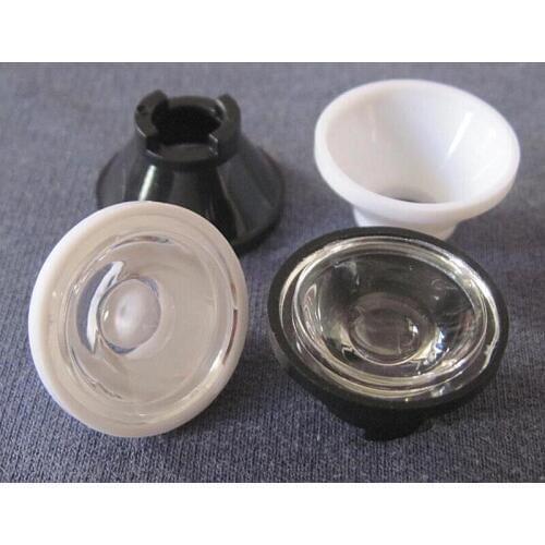 #VG45-20 High quality Led Lens Sets, Lens Diameter: 20mm, Holder Size: 22X12.5mm, 45 degree, Concave Clean Surface, PMMA