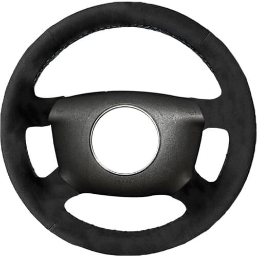 Alcantara Leather Suede Car Steering Wheel Cover for Audi A6 2000-2004 Audi A3 2000-2003